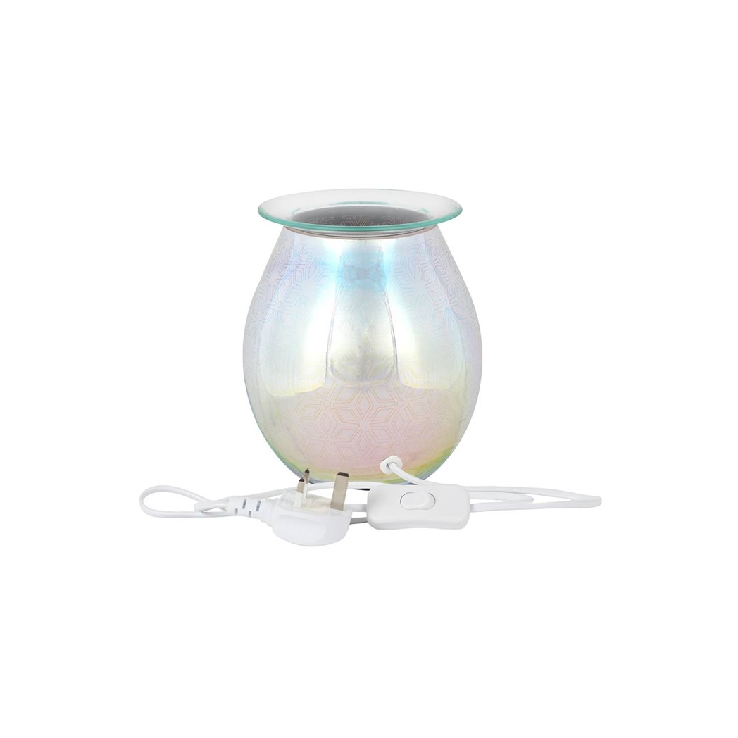 N/A 3D Geometric Flower Light Up Electric Oil Burner -