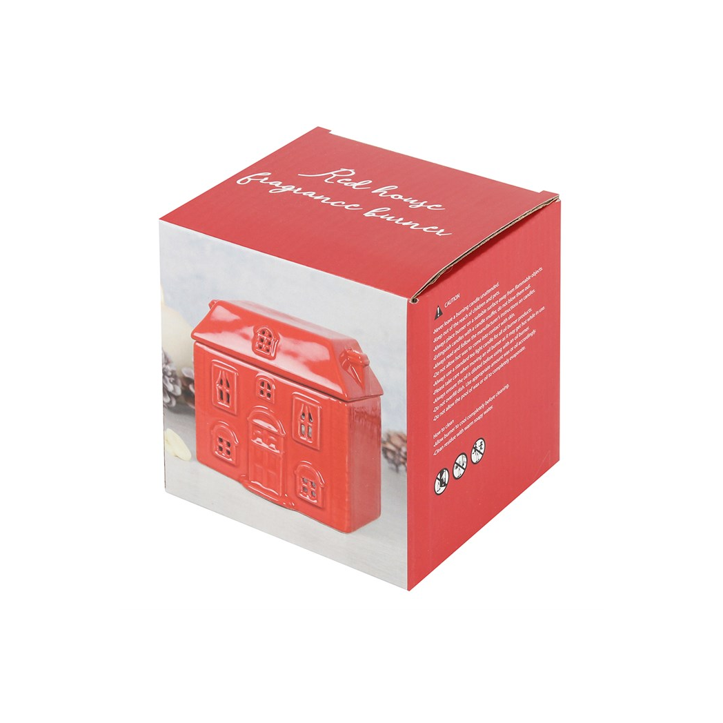 N/A Red Ceramic House Oil Burner -
