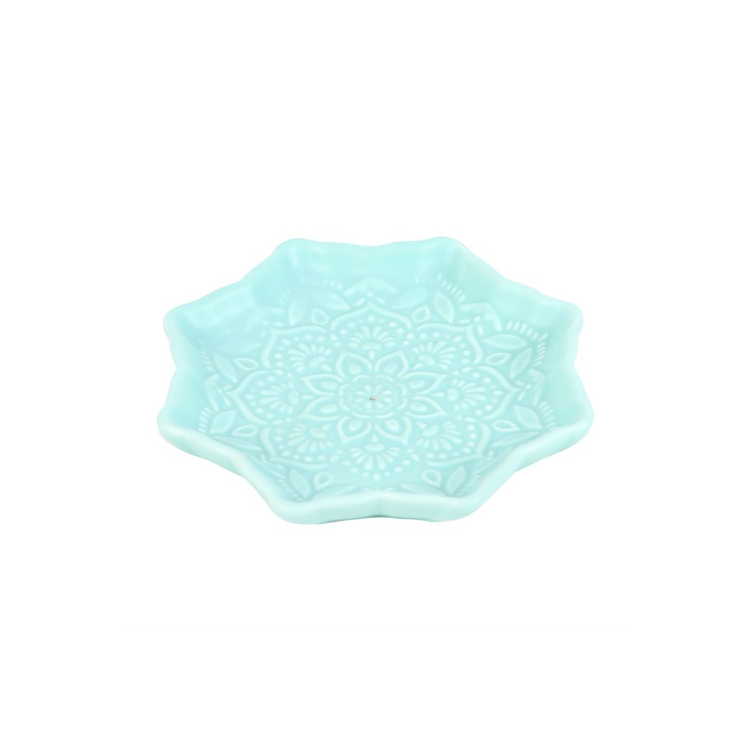 N/A Blue Mandala Incense Stick Holder -