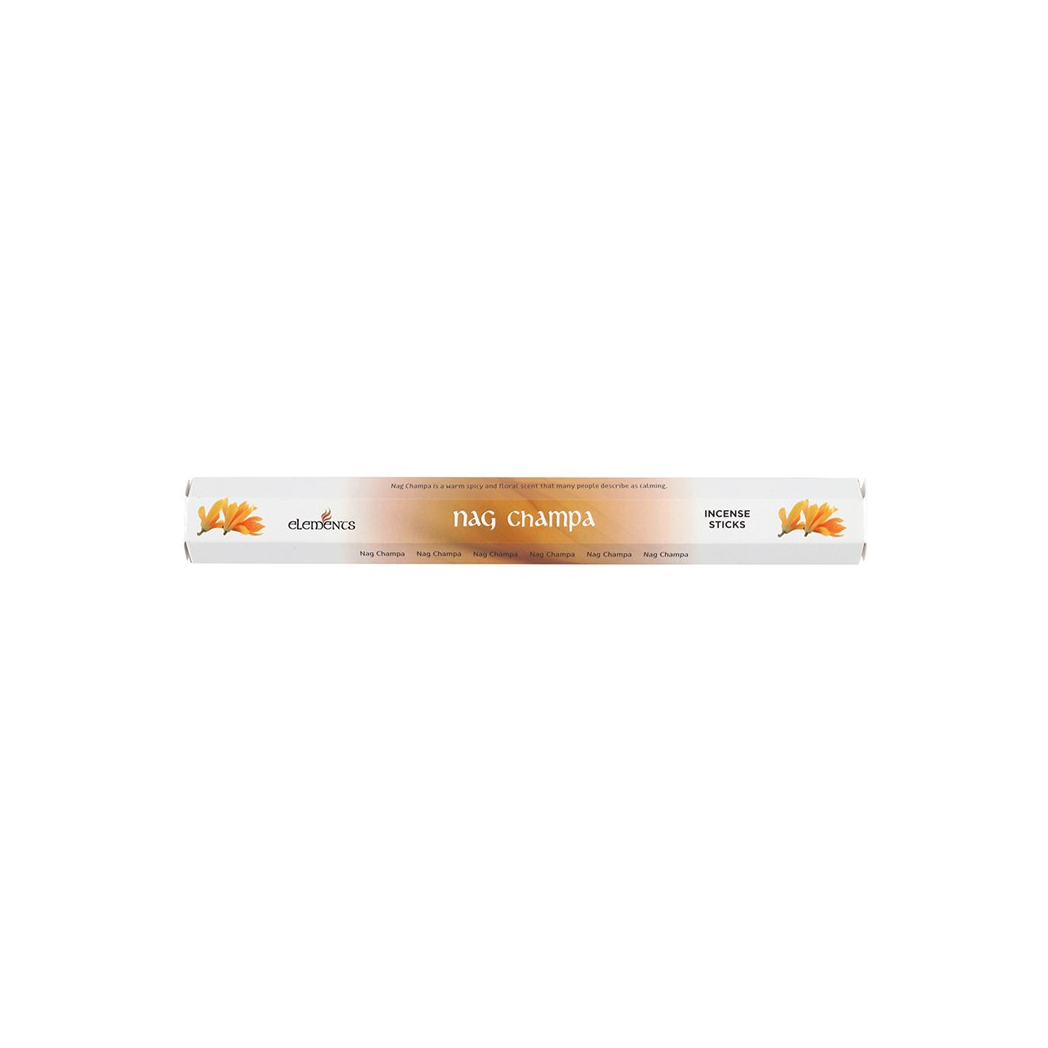 Elements Nag Champa Incense Sticks – Set of 6 Packs (120 Sticks)
