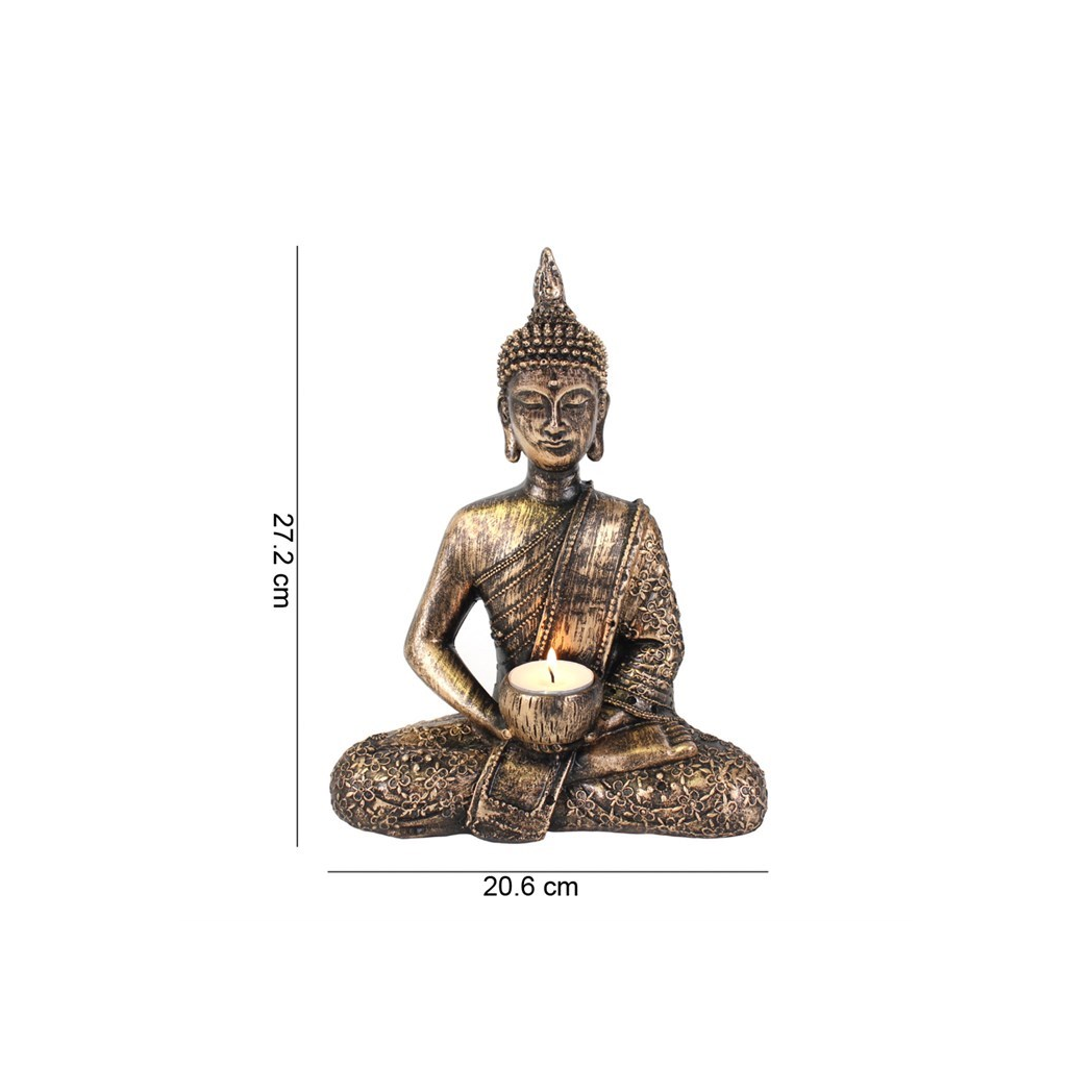 N/A Sitting Thai Buddha Tealight Holder -