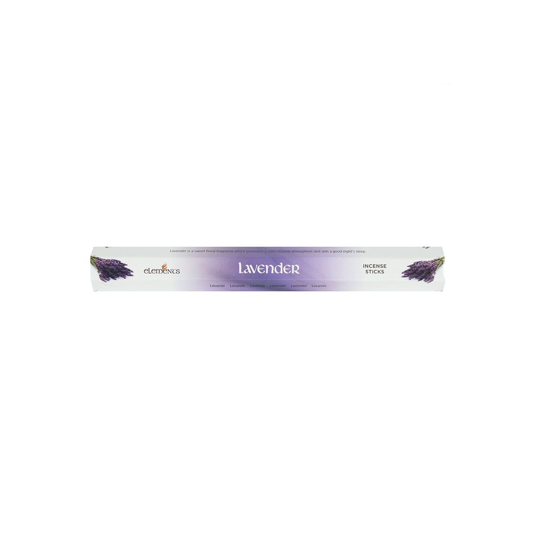 Elements Lavender Incense Sticks – Set of 6 Packs (120 Sticks)