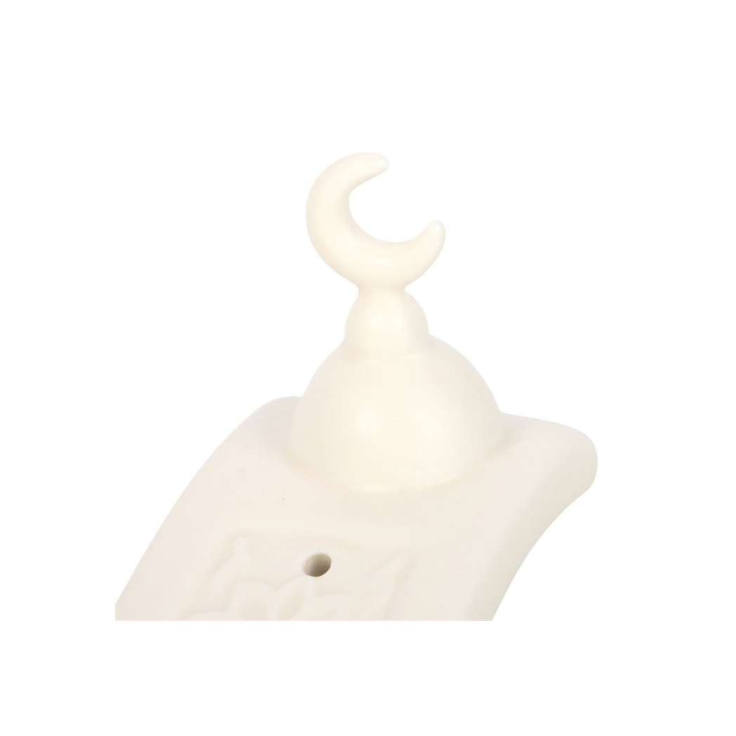 N/A Geometric Crescent Moon Incense Ash Catcher -