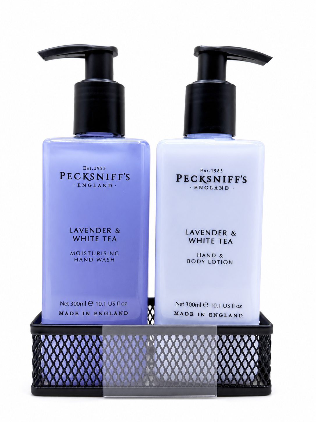 Pecksniffs Lavender Hand Wash Set - 300ml Lavender & White Tea Hand & Body Wash