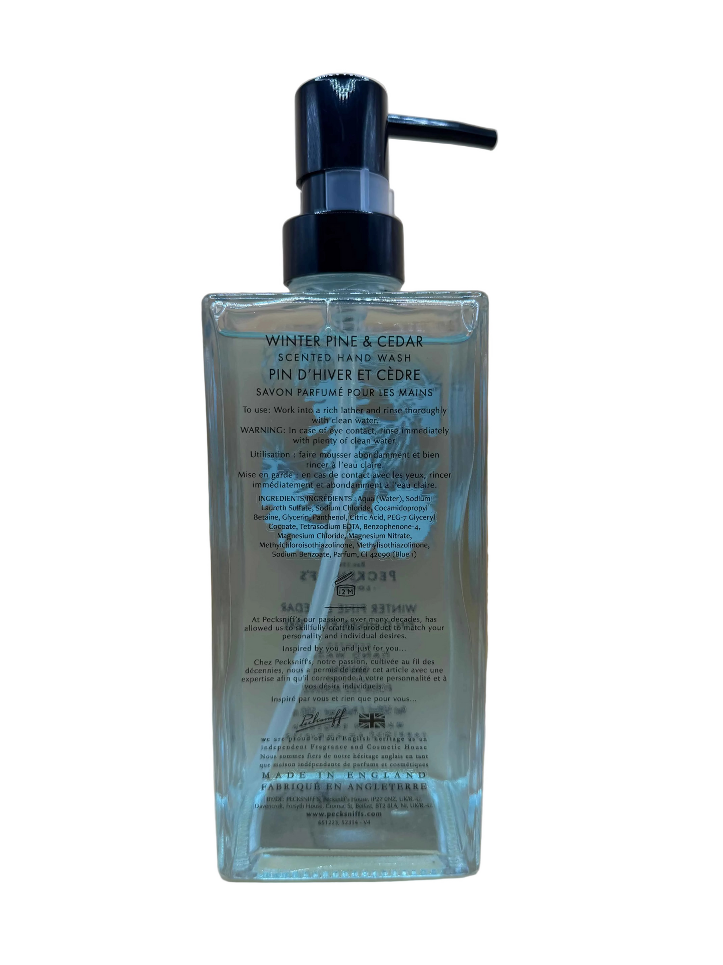 Pecksniff’s Winter Pine & Cedar Glass Hand Wash 500ml