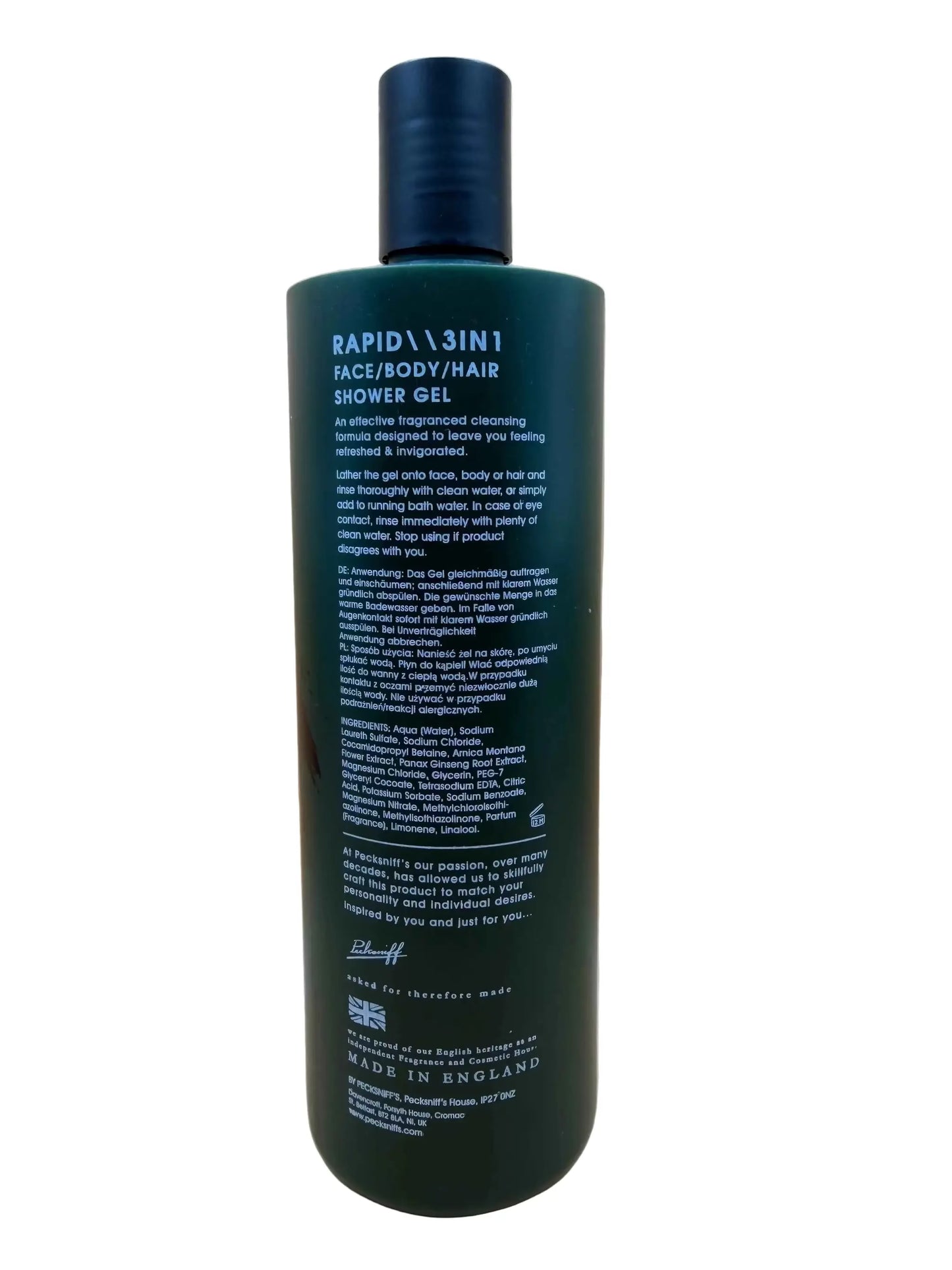 Pecksniffs 3-in-1 Shower Gel 500ml - 2x Rapid Pack - Everyday Bargainz
