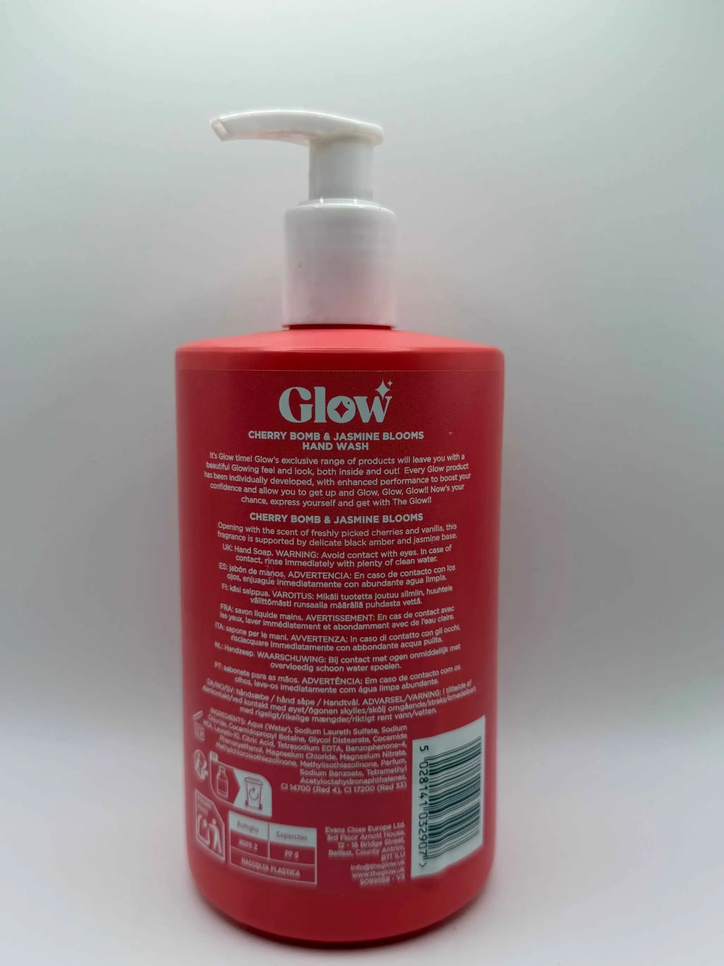 Glow Cherry Bomb Hand Wash with Jasmine Blooms - 500ml - Everyday Bargainz