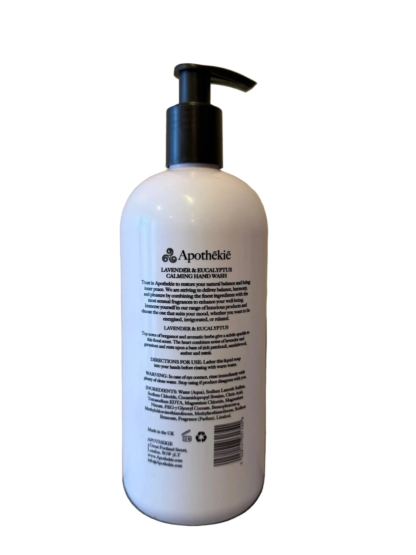 Apothekie Lavender Eucalyptus Hand Wash 500ml - Calming Cleanser - Everyday Bargainz