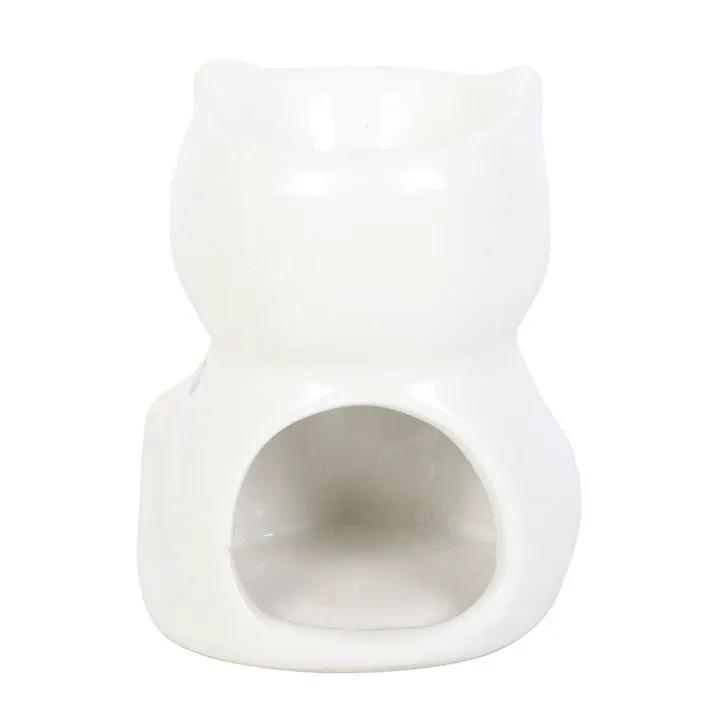 N/A White Happy Cat Oil Burner -