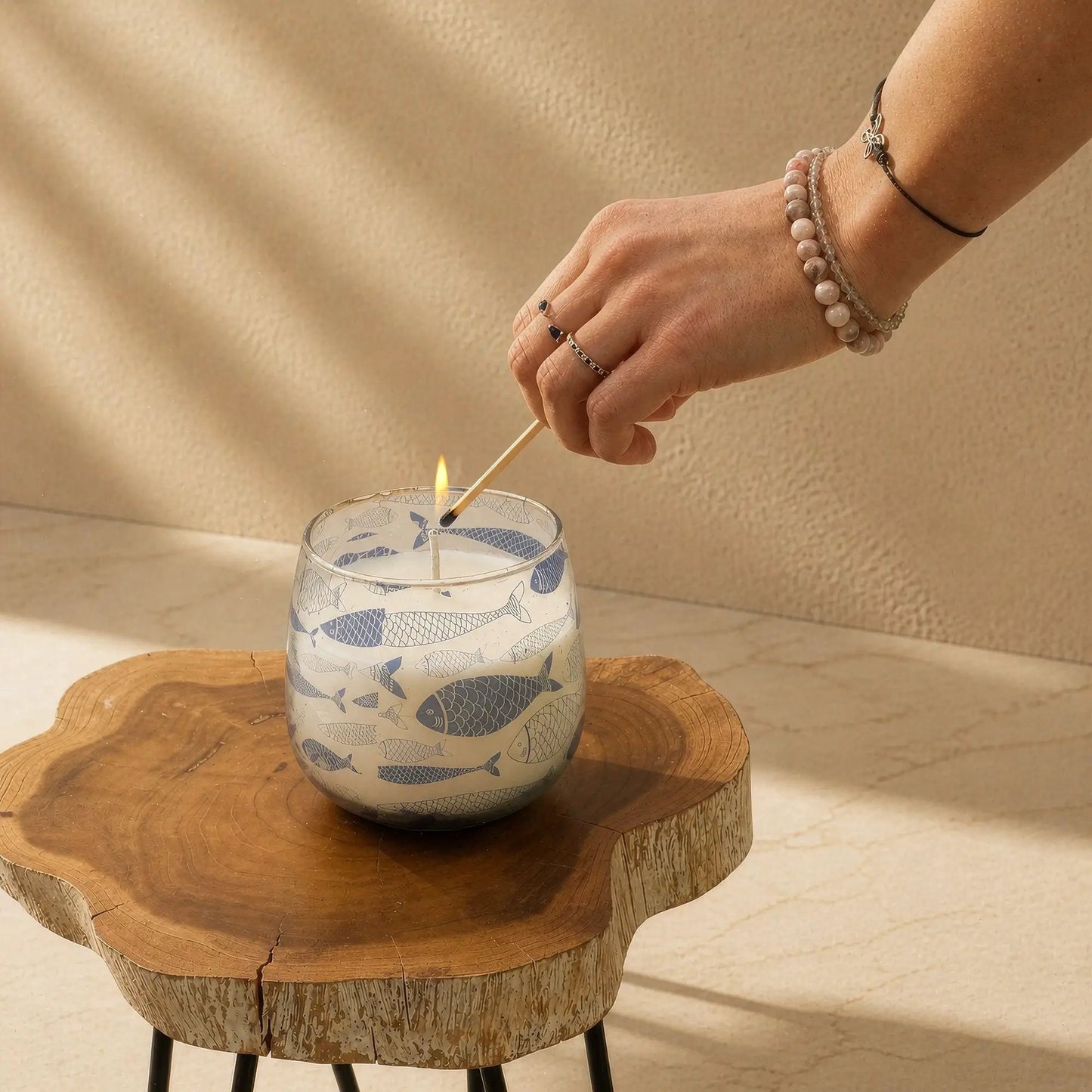 AW Dropship UK Medium Glass Jar Candles - Seabreeze - Glass Jar Candles