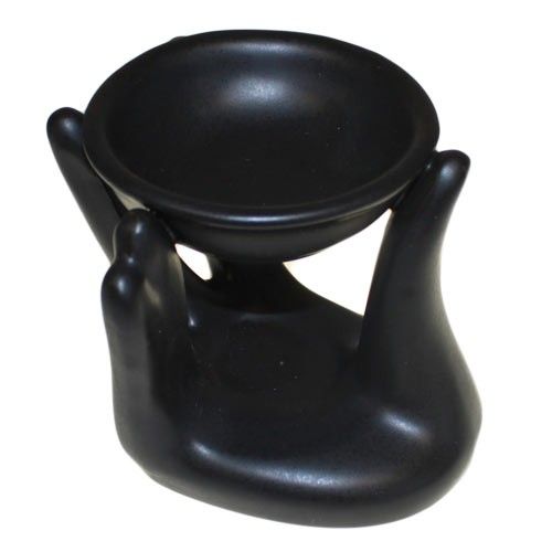 Helping Hand Oil Burner - Black Ceramic Aroma Diffuser