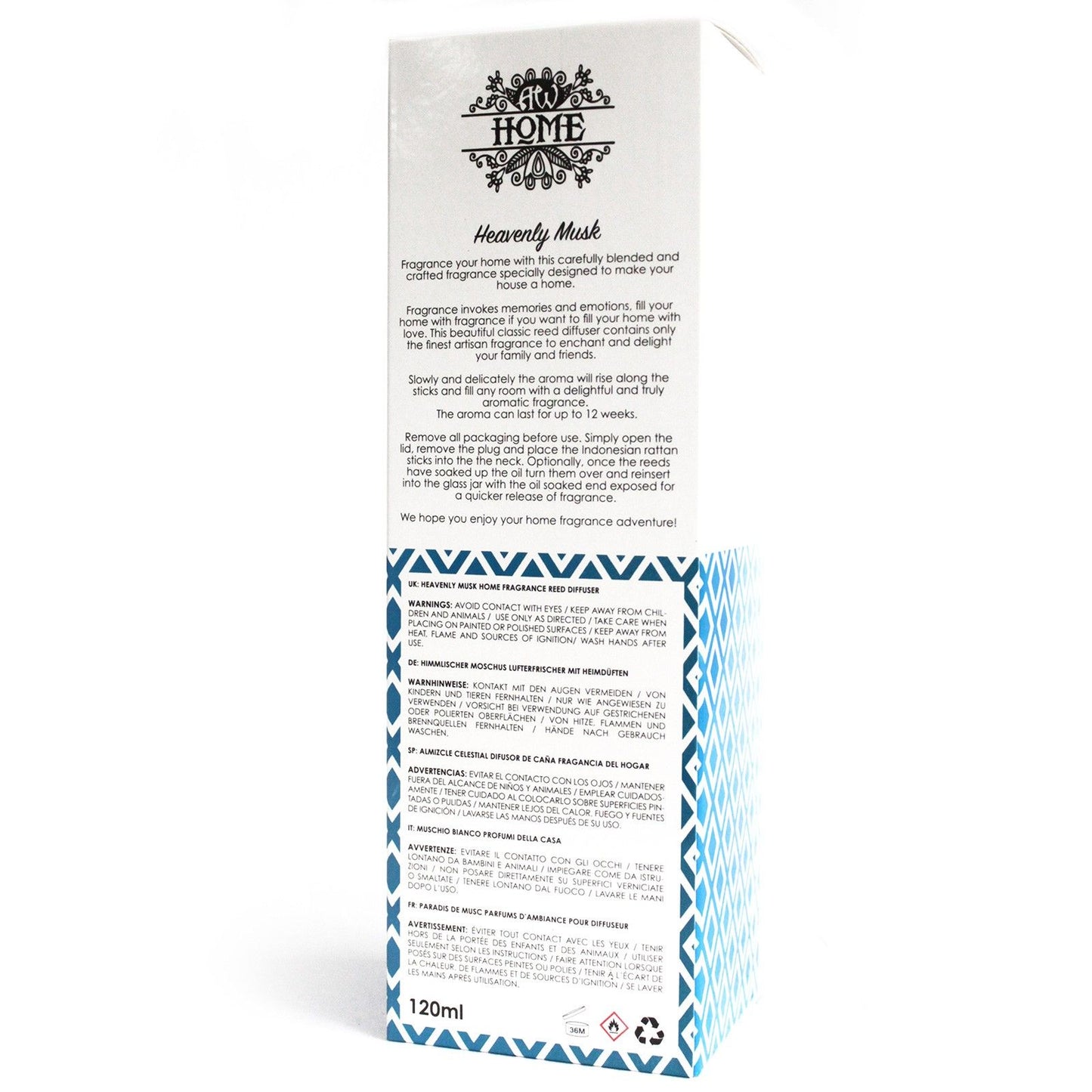 120ml Heavenly Musk Reed Diffuser for Enchanting Fragrance