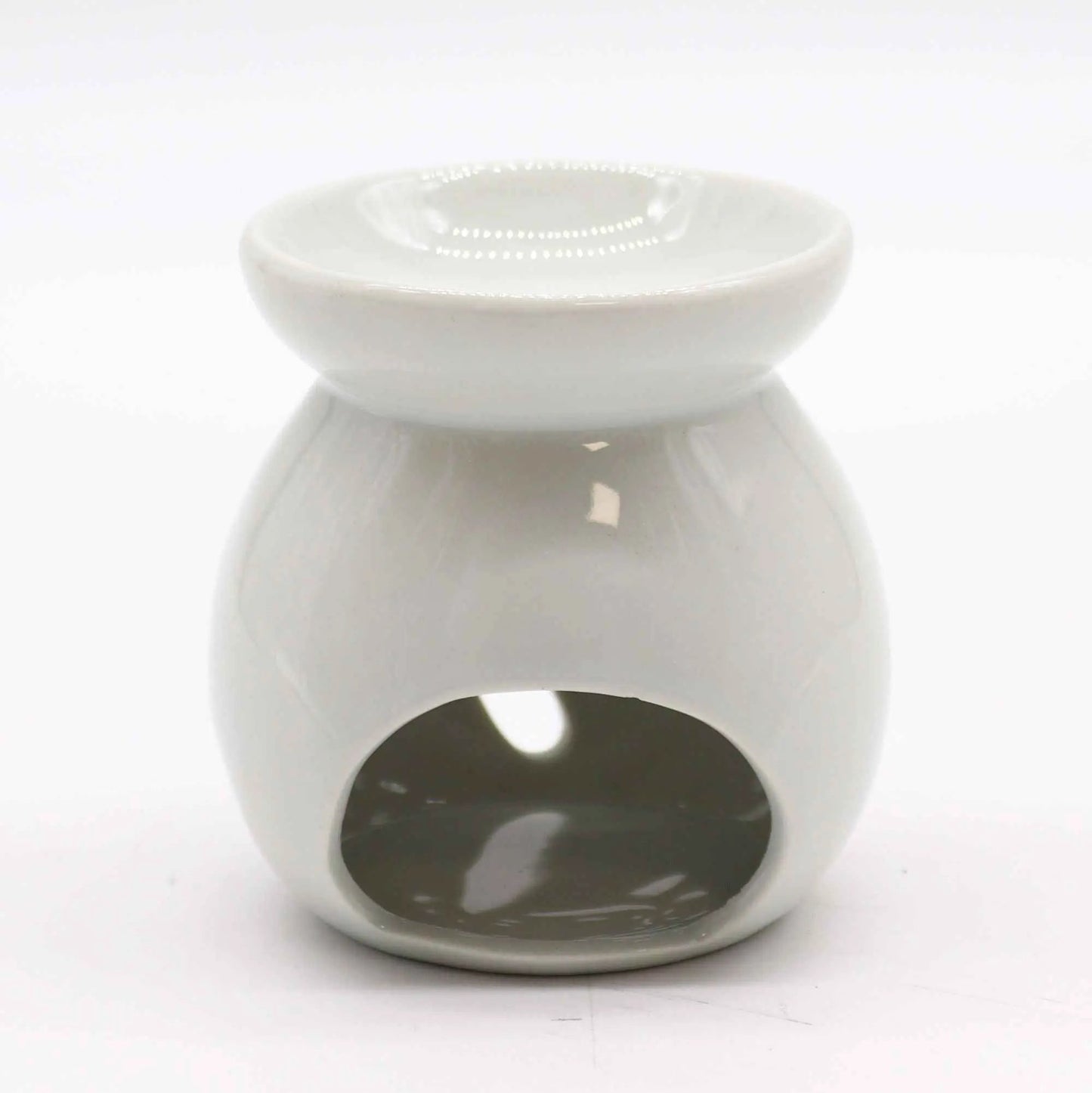 Sm Classic White Oil Burner with Tree Cut-out Design - Everyday Bargainz