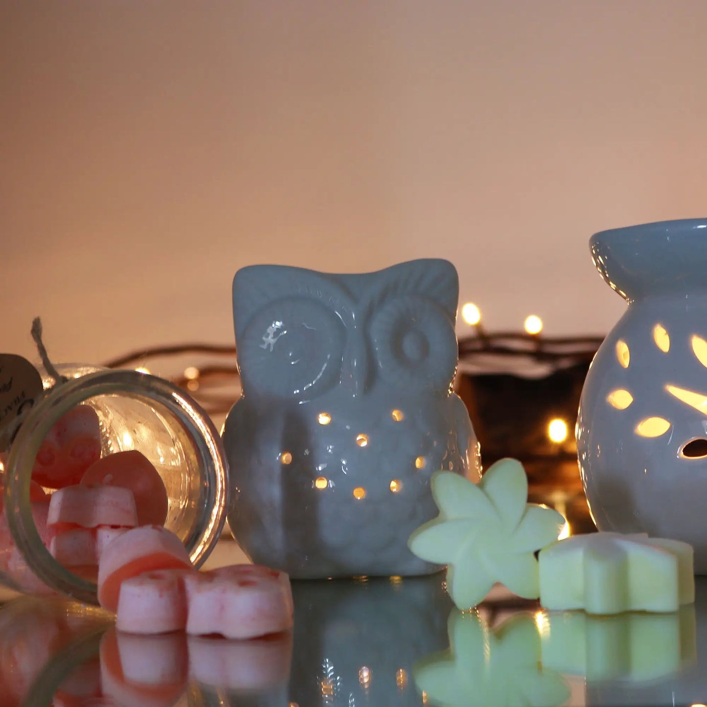 Classic White Oil Burner - Tall Owl for Aromatic Bliss - Everyday Bargainz