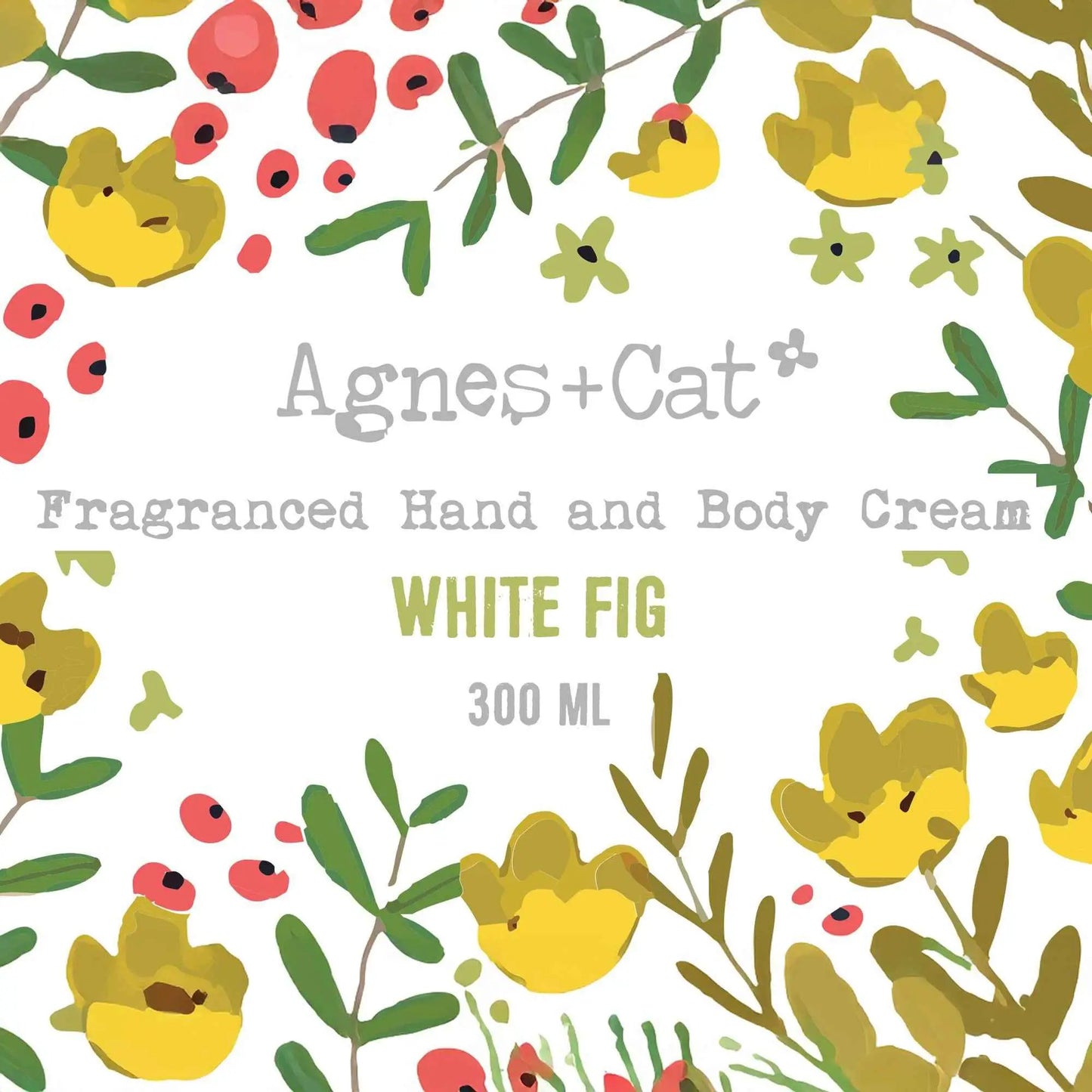 Ancient Wisdom Agnes + Cat White Fig Hand & Body Cream - Nourishing, Fast-Absorbing, Vegan & Cruelty-Free 300ml - Hand Creams Agnes + Cat Hand and Body Creams