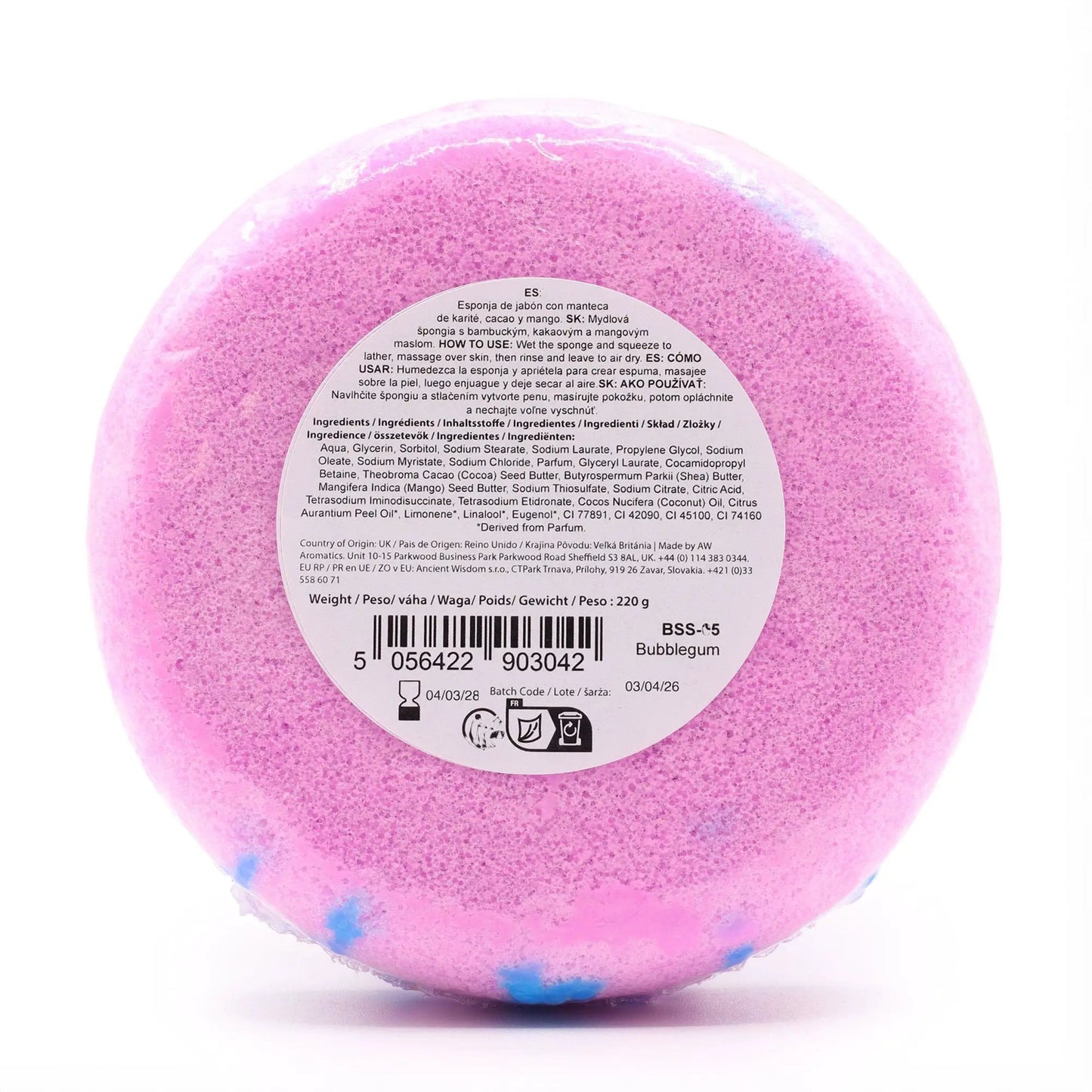 AW Dropship UK Butter Bubble Soap - Bubblegum - Butter Bubble Soap Sponges