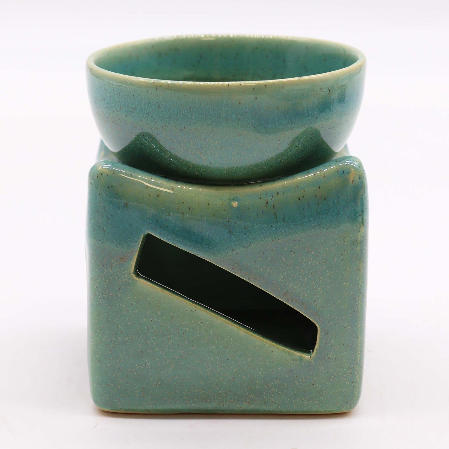 Lucky Coin Jade Oil Burner - Large Size for Aromatherapy and Home Decor