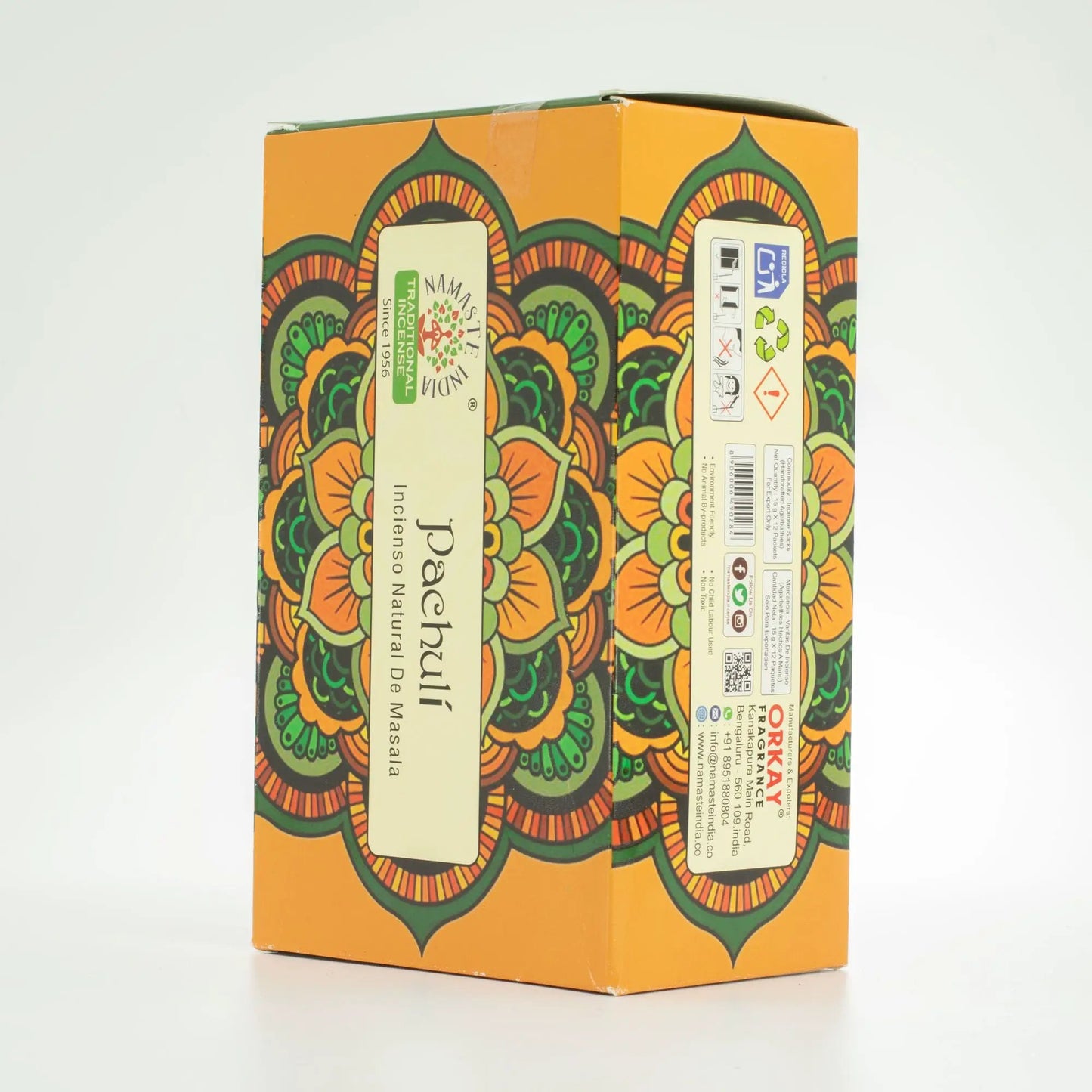 AW Dropship UK Namaste Mandala Masala Incense - Patchouli - Natural Namaste Masala Incense Sticks