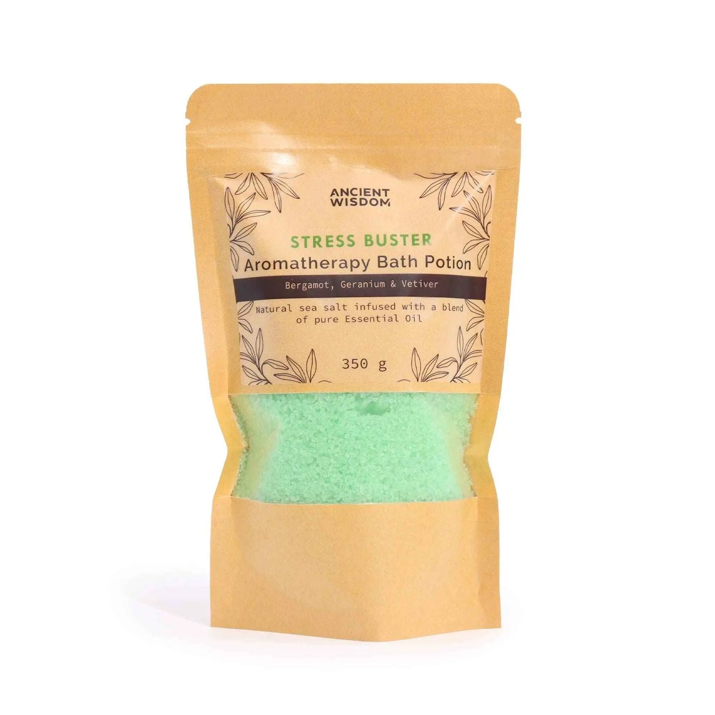 Ancient Wisdom Ancient Wisdom Stress Buster Aromatherapy Bath Potion 350g - Bath Salts & Soaks Aromatherapy Bath Potion 350g