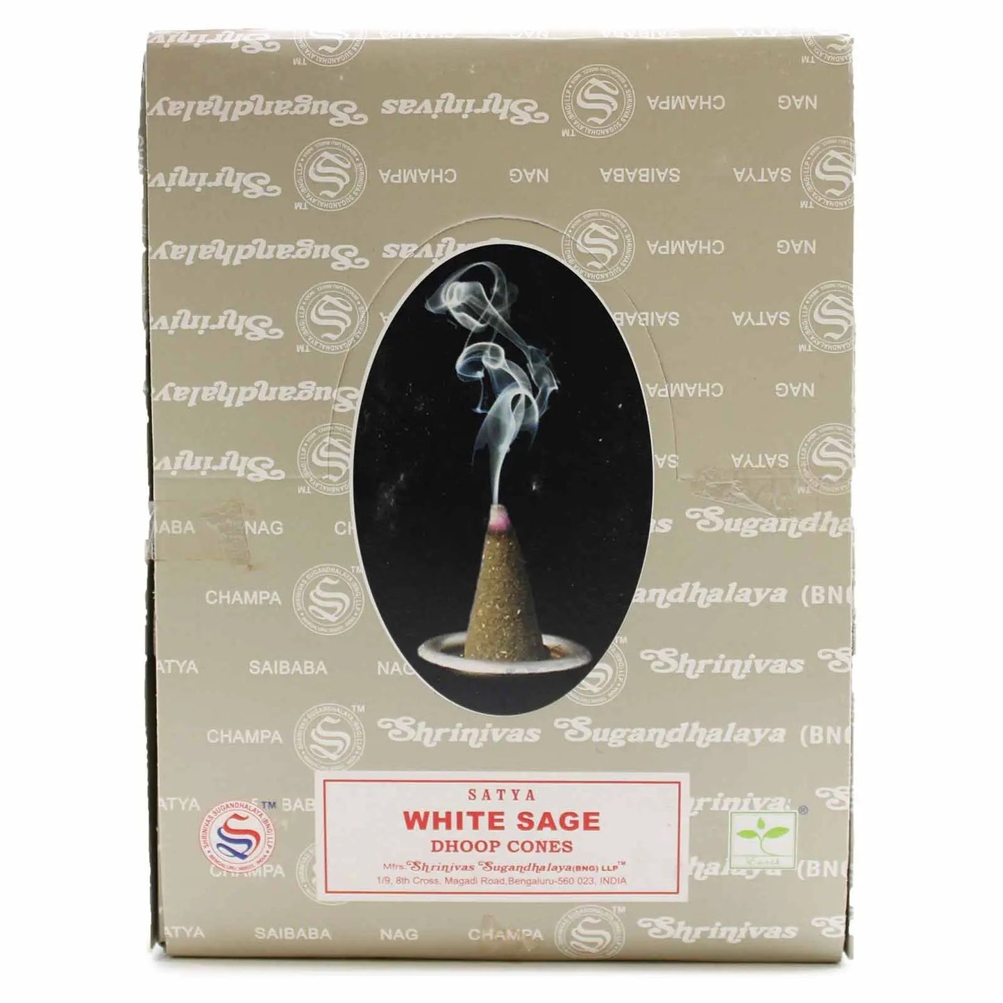 AW Dropship UK White Sage Dhoop Cones - Nag Champa Incense