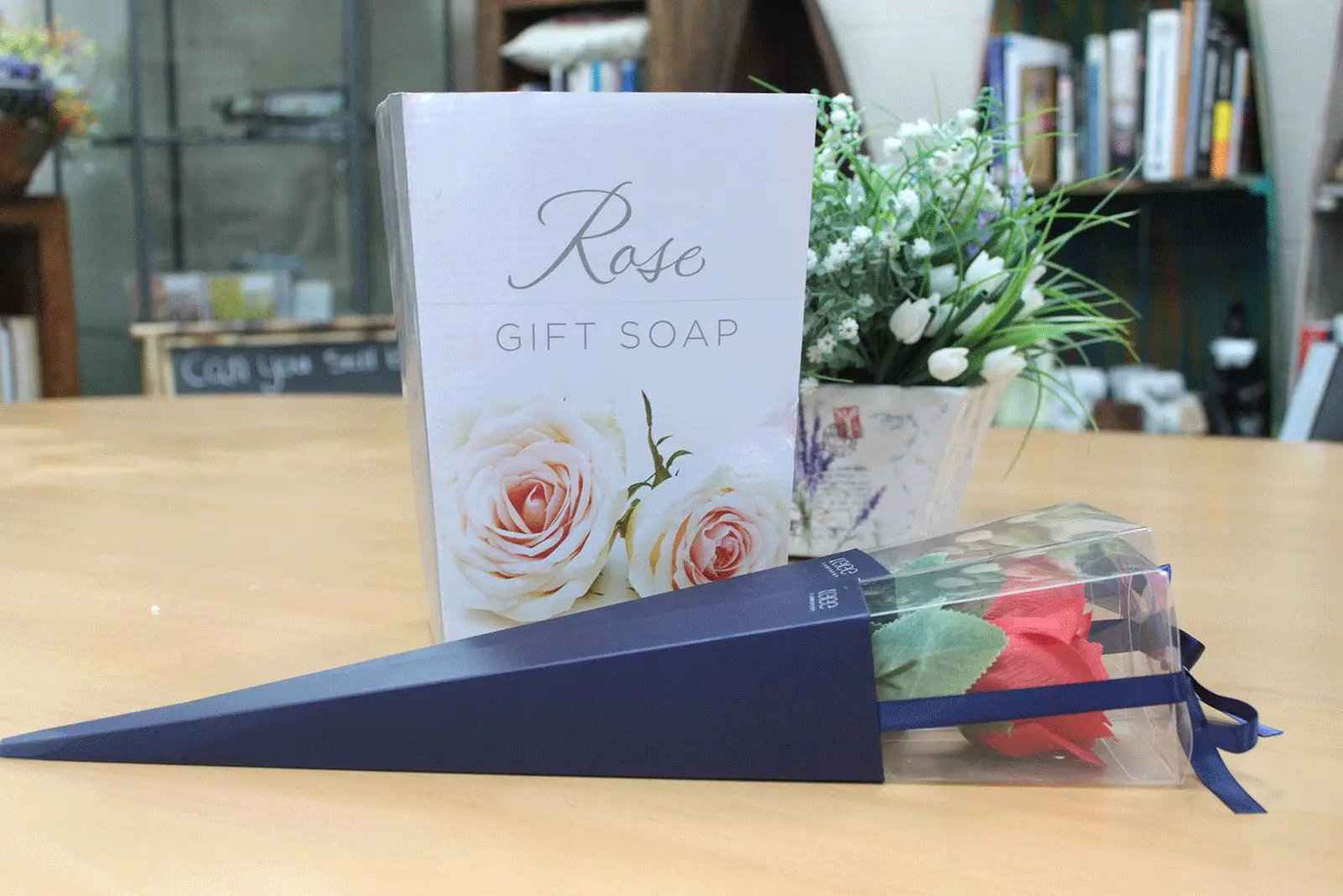 Ancient Wisdom Rose Gift Soap Display Box 23x16cm