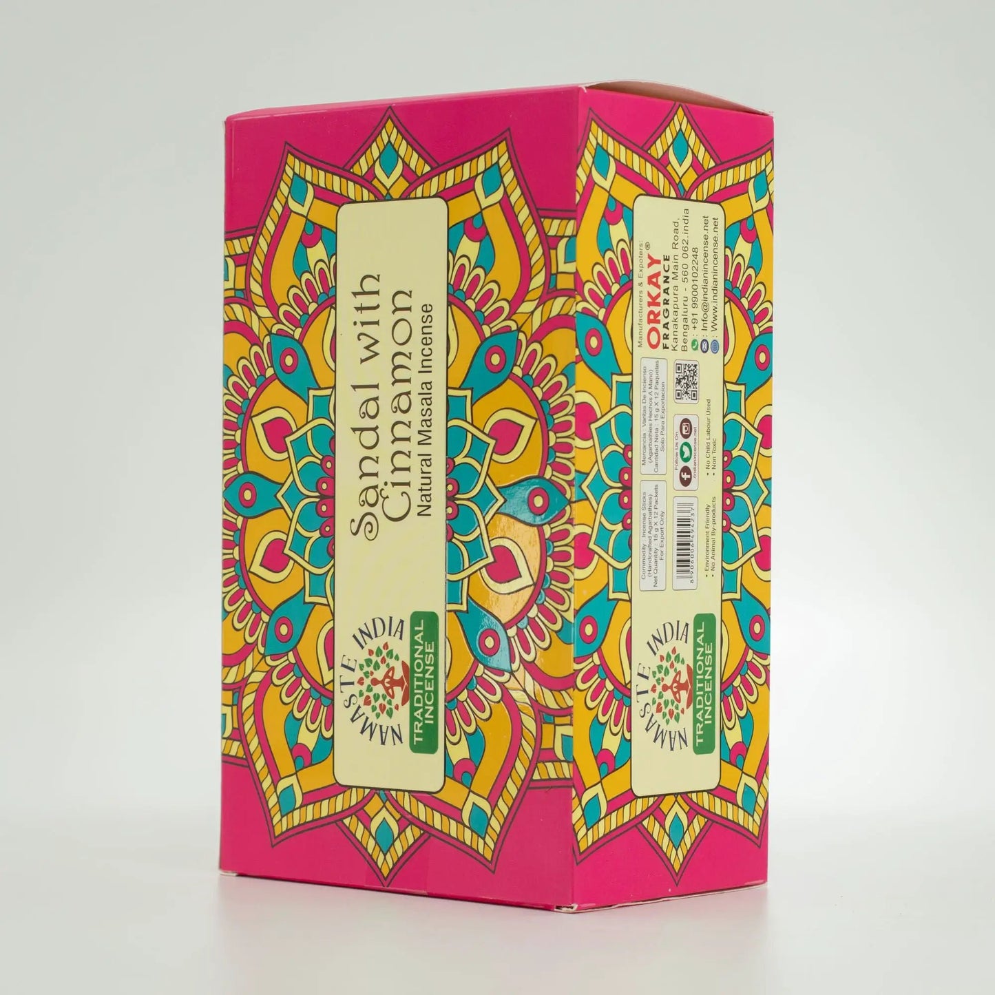 AW Dropship UK Namaste Mandala Masala Incense - Sandal with Cinnamon - Natural Namaste Masala Incense Sticks