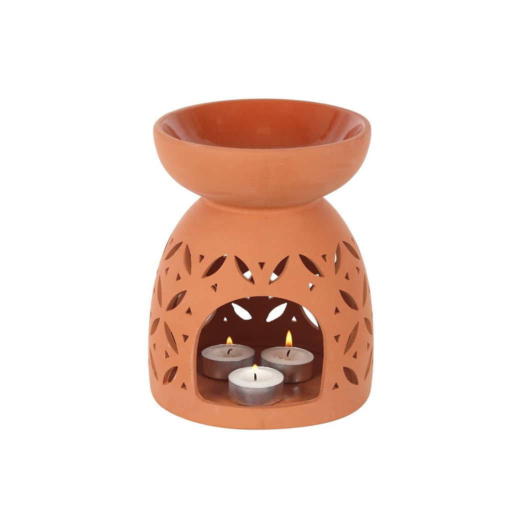 N/A Giant Terracotta Oil Burner and Wax Warmer -