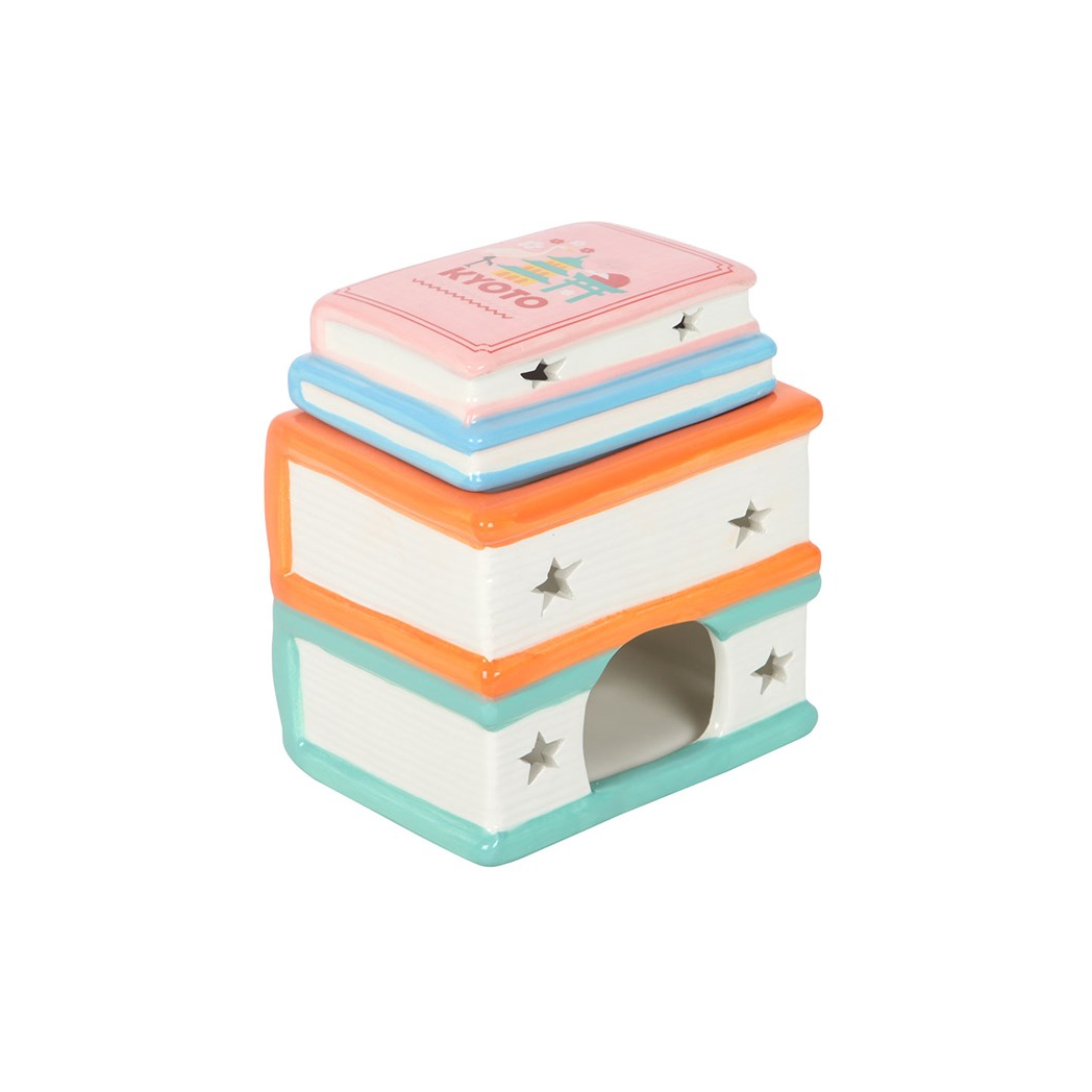 N/A Travel Book Stack Oil Burner and Wax Warmer -