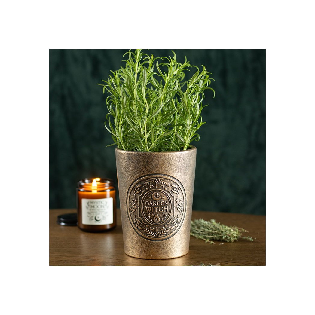Bronze Effect Terracotta Plant Pot - Enchant Your Garden with a Touch of Magic
