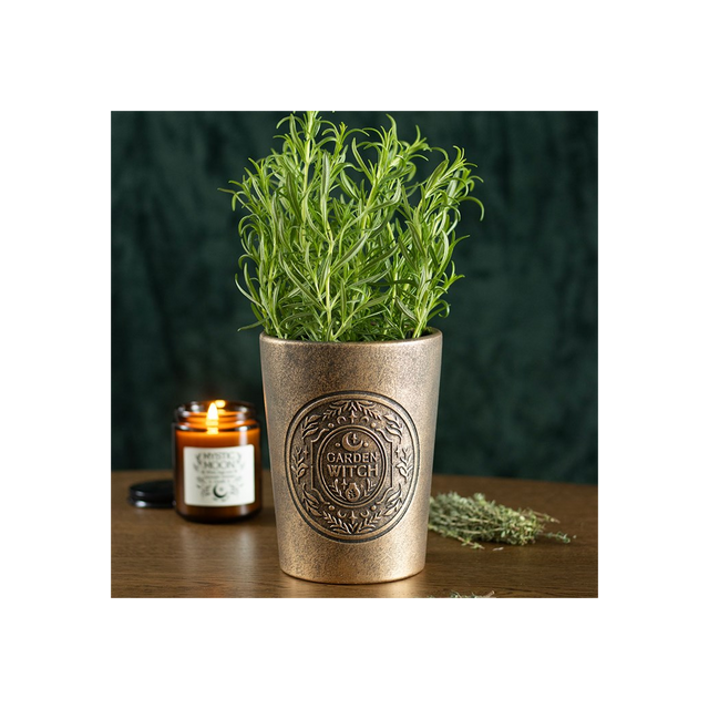 Bronze Effect Terracotta Plant Pot - Enchant Your Garden with a Touch of Magic