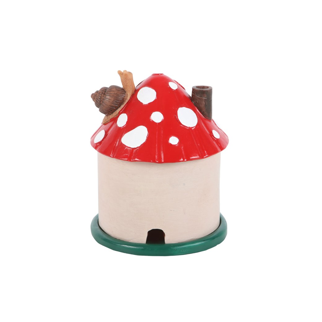 N/A Mushroom House Resin Incense Cone Burner -