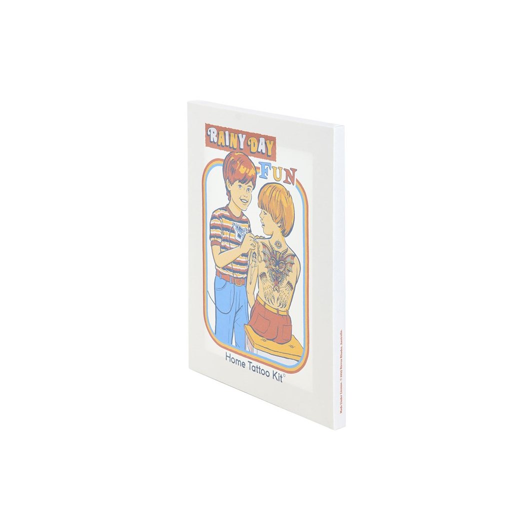 Steven Rhodes Canvas Plaque – Rainy Day Fun, 19 x 25 cm