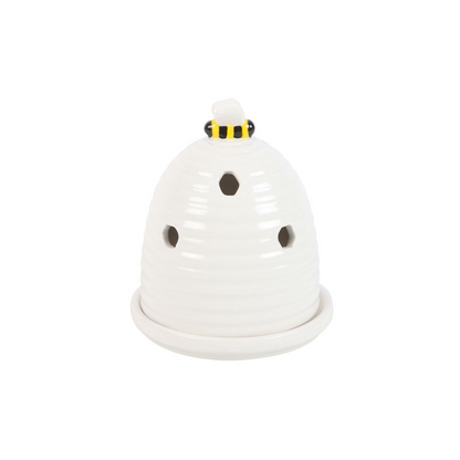 N/A White Beehive Incense Cone Holder -