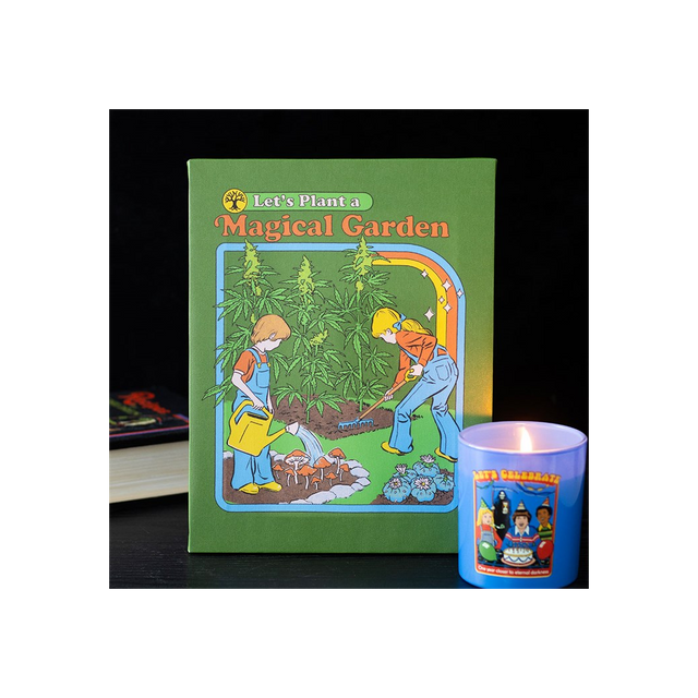 Steven Rhodes Garden Canvas Plaque – Magical Garden, 19 x 25 cm