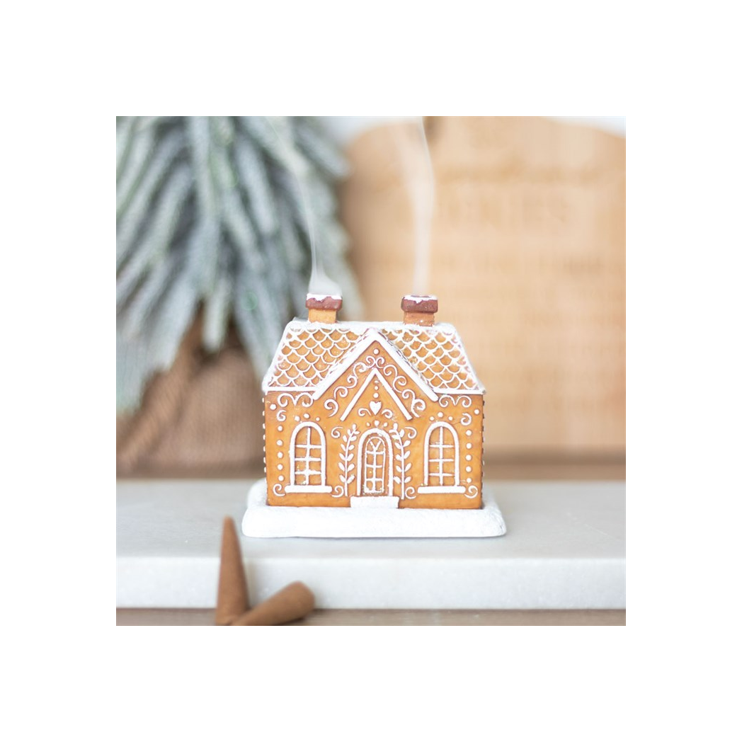 N/A Gingerbread House Incense Cone Burner -
