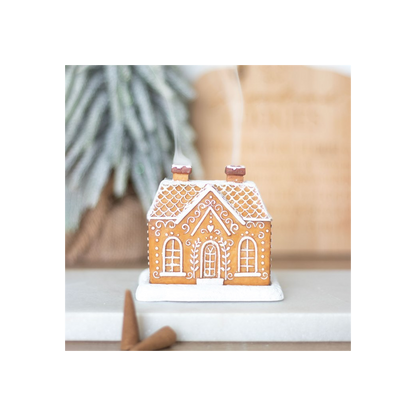 N/A Gingerbread House Incense Cone Burner -