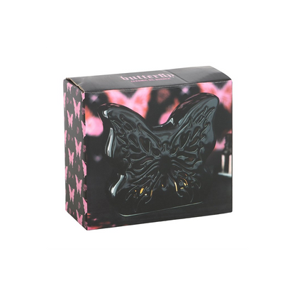 N/A Black Cut-Out Butterfly Oil Burner -