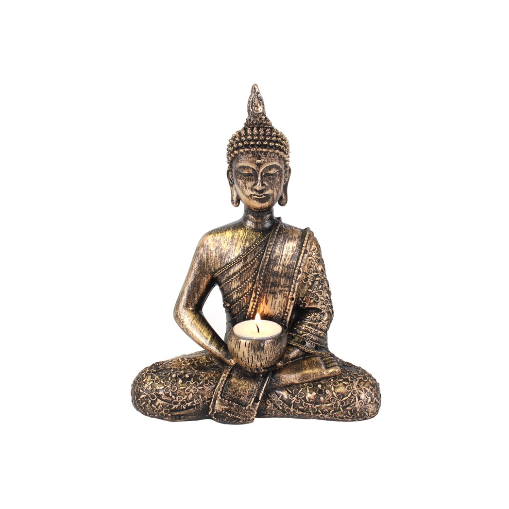 N/A Sitting Thai Buddha Tealight Holder -