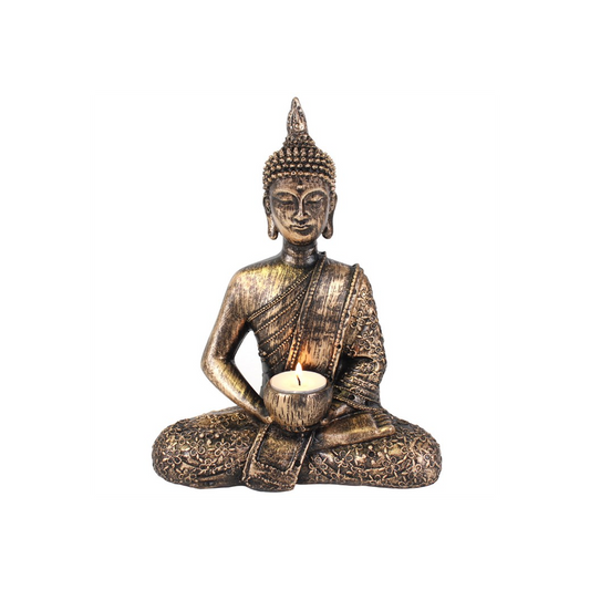 N/A Sitting Thai Buddha Tealight Holder -