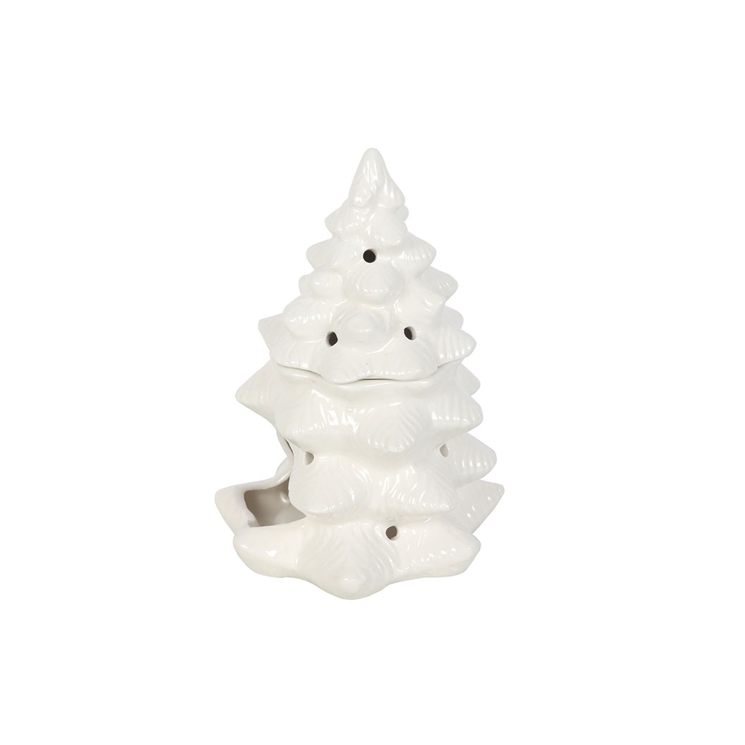 N/A White Fir Tree Oil Burner and Wax Warmer -