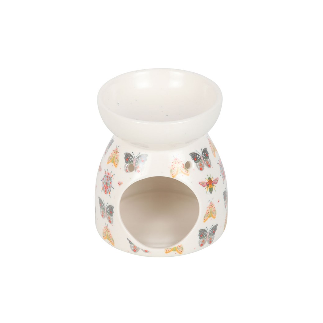 N/A Floral Bug Print Oil Burner and Wax Warmer -