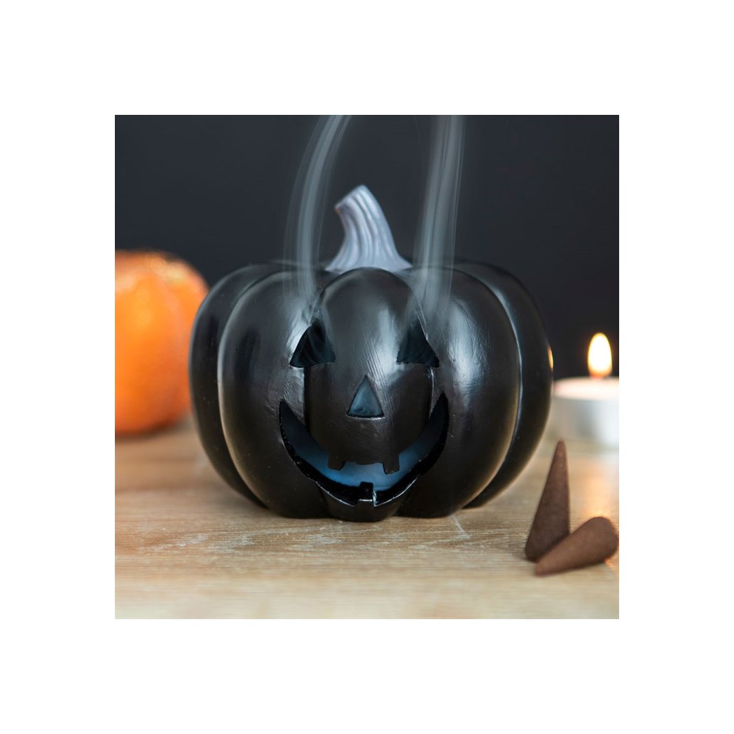N/A Black Pumpkin Incense Cone Holder -