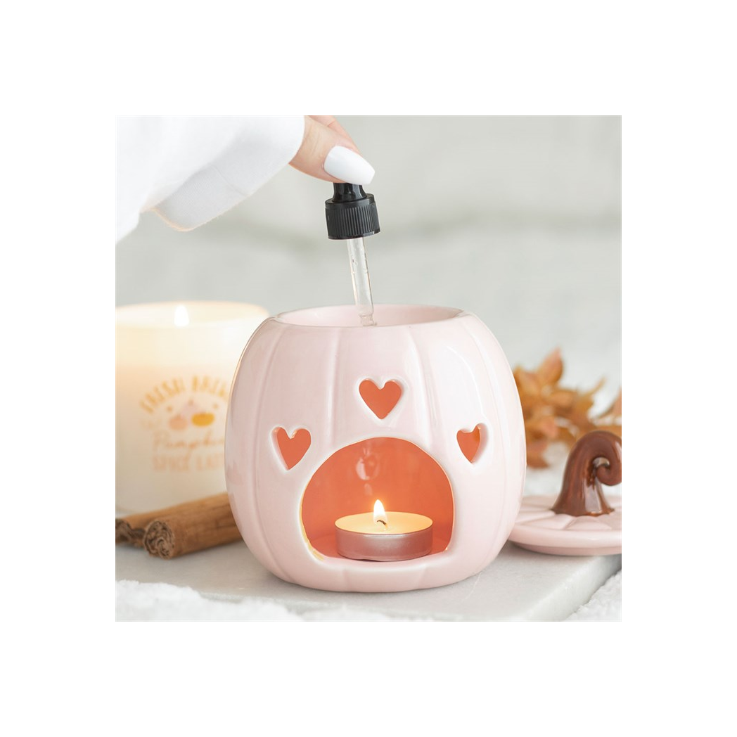 N/A Pink Curly Pumpkin Oil Burner -