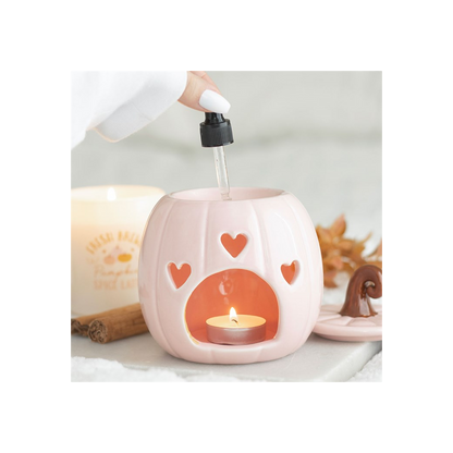 N/A Pink Curly Pumpkin Oil Burner -