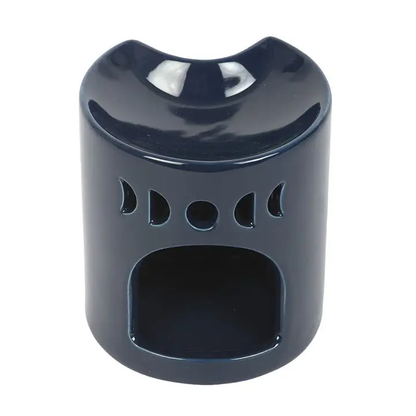 N/A Blue Crescent Moon Oil Burner -