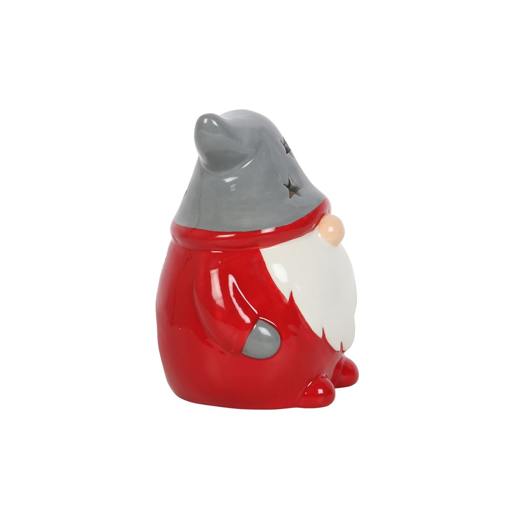 N/A Red and Grey Gonk Tealight Holder -