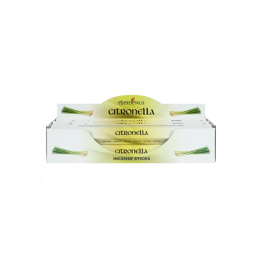 Elements Citronella Incense Sticks – Set of 6 Packs (120 Sticks)
