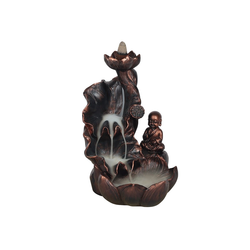N/A Bronze Effect Buddha Backflow Incense Burner -