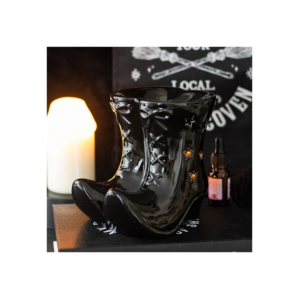 N/A Black Witch Boots Oil Burner -
