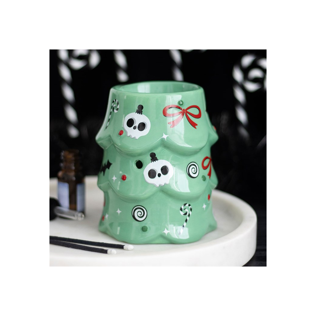 N/A Creepy Christmas Tree Oil Burner and Wax Warmer -